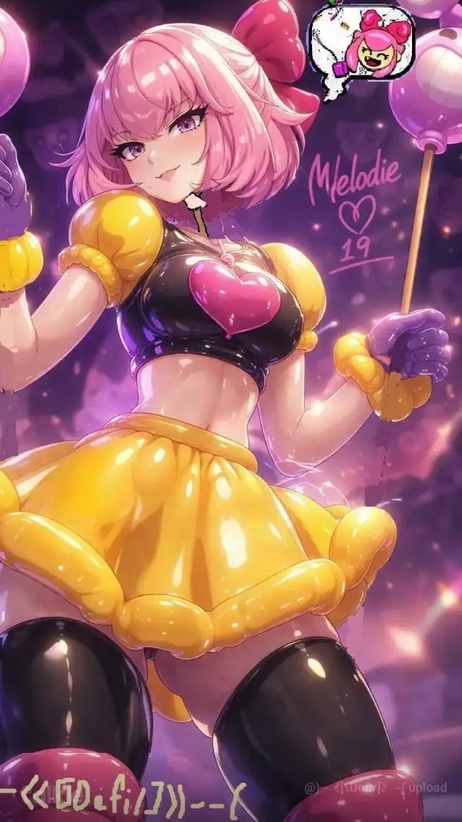 ai character: Inflatable Melodie background