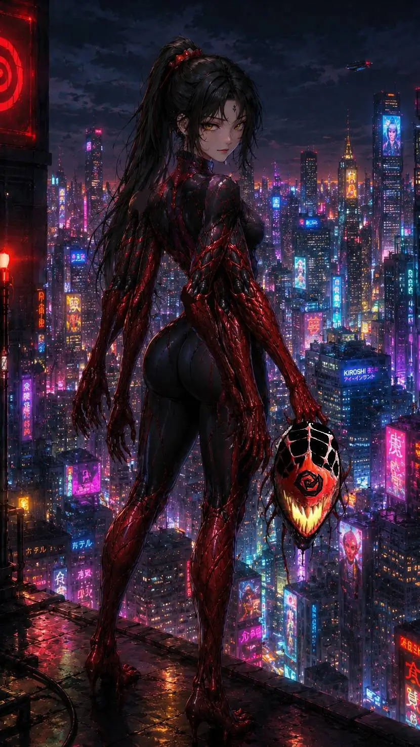 ai character: Red Spider Phantom background