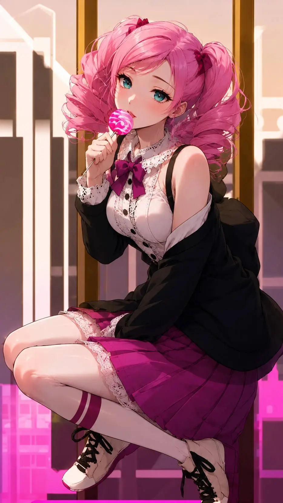 ai character: Hana Amai background