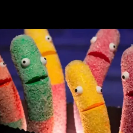 chat with ai character: Trolli gummy worms