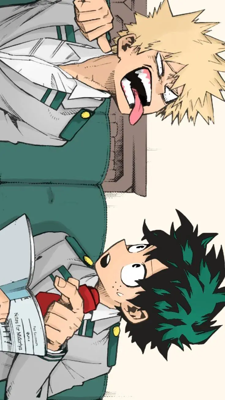ai character: Deku & Bakugo background
