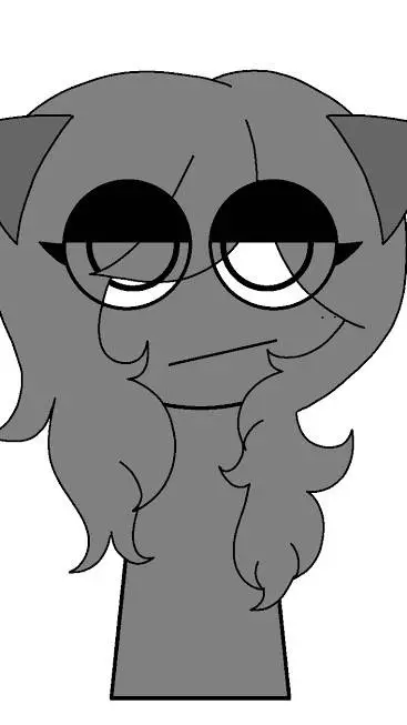 ai character: Grey fem background