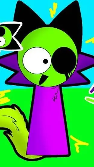 ai character: Acid background