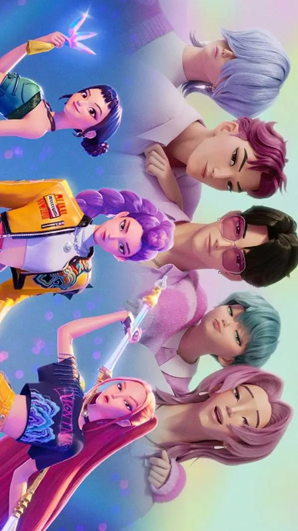 ai character: Saja boys Huntrix background