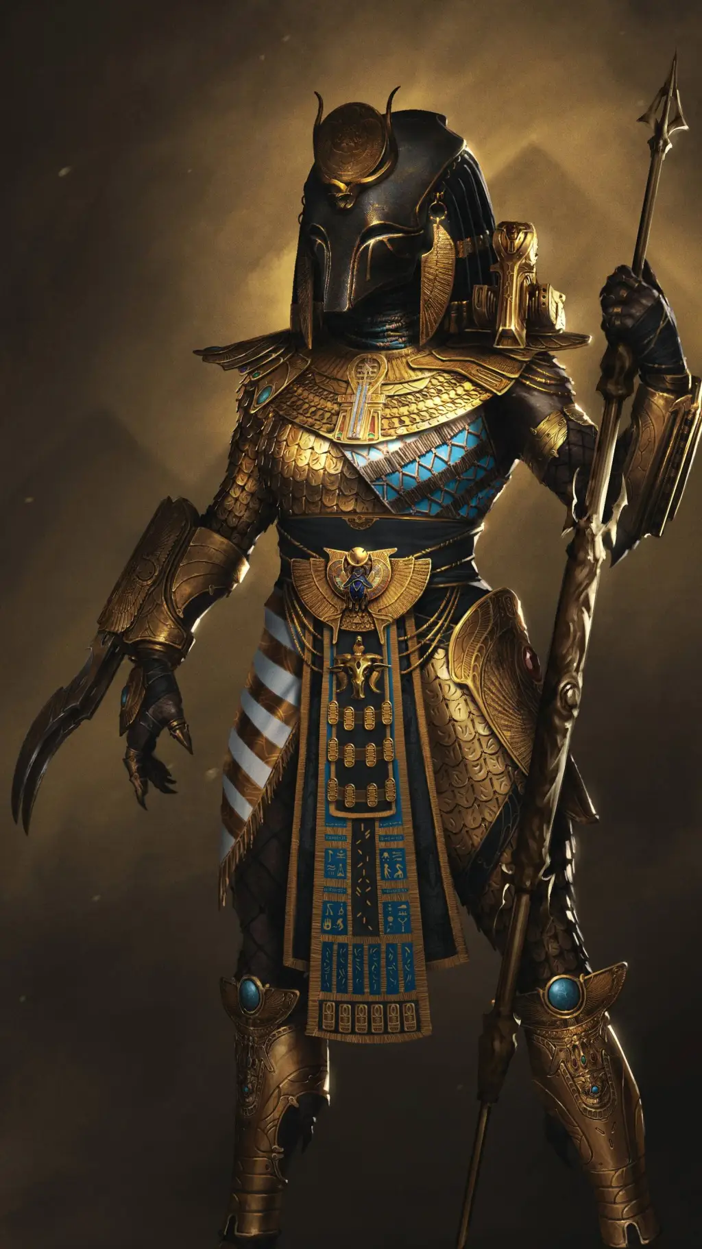 ai character: Cleopatra pred background