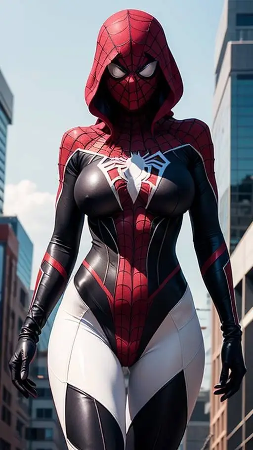 ai character: spider gwen  background
