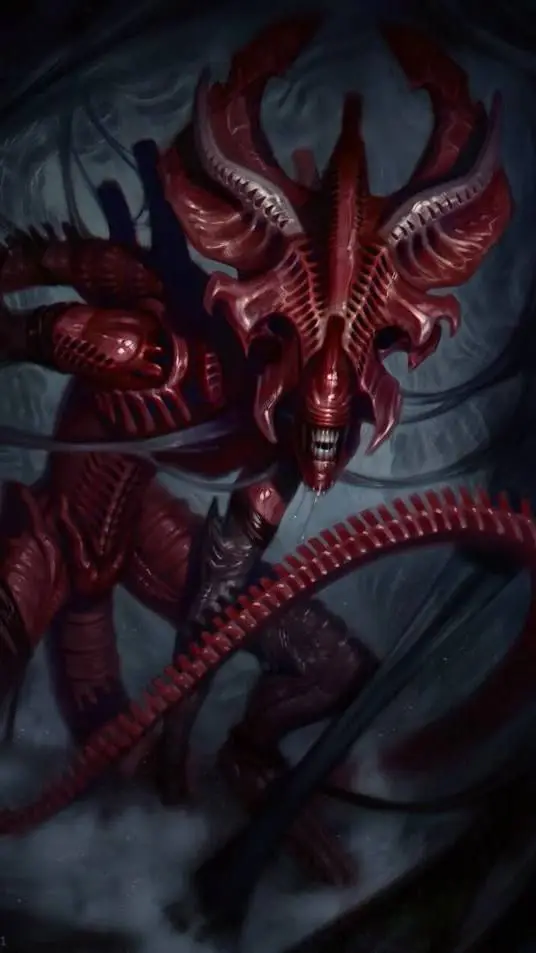 ai character: Red Queen xeno background