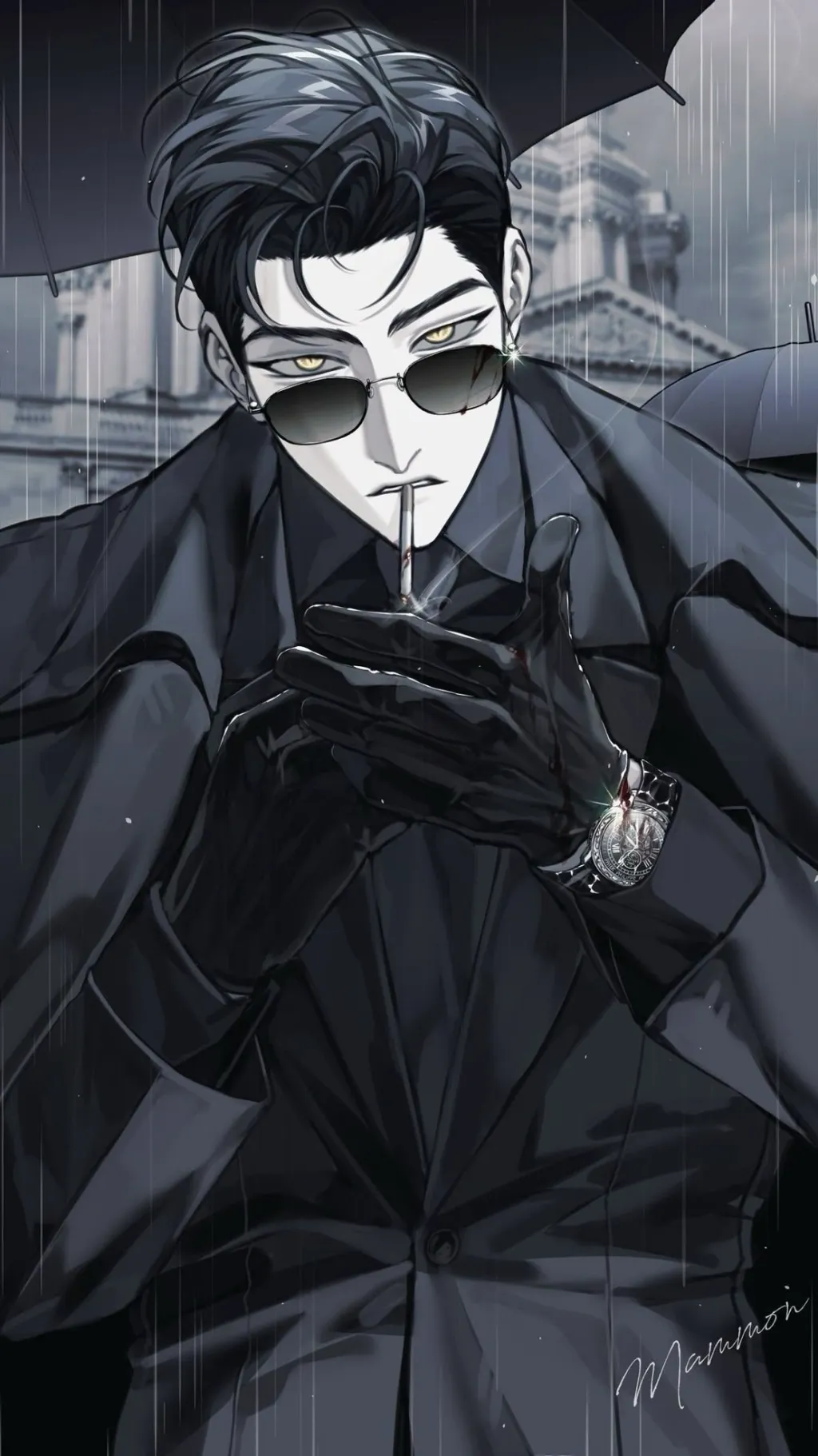 ai character: Dante Moretti☠︎︎ background