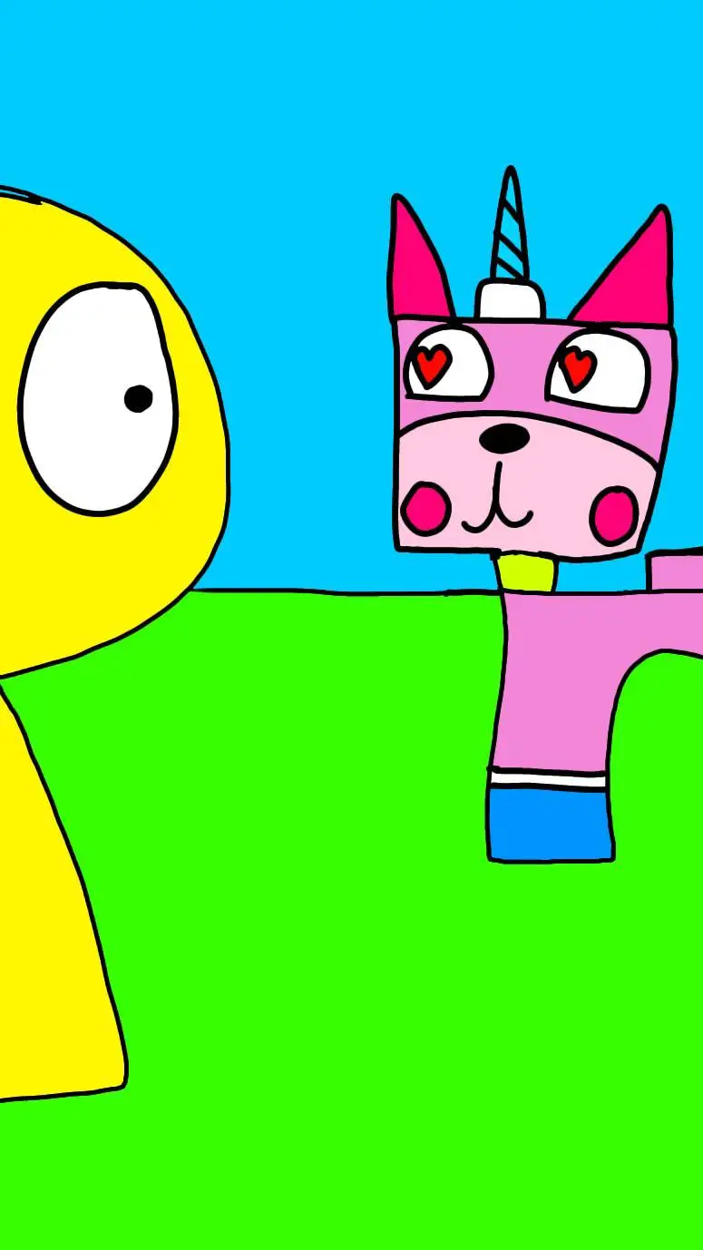 ai character: unikitty x tu background