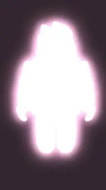 ai character: neon bacon background