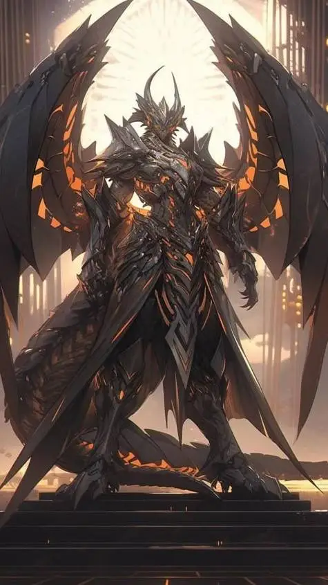 ai character: black Shadow  background