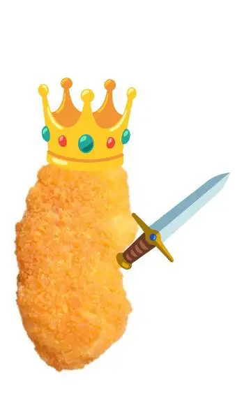 ai character: 👑 King nugget 👑 background