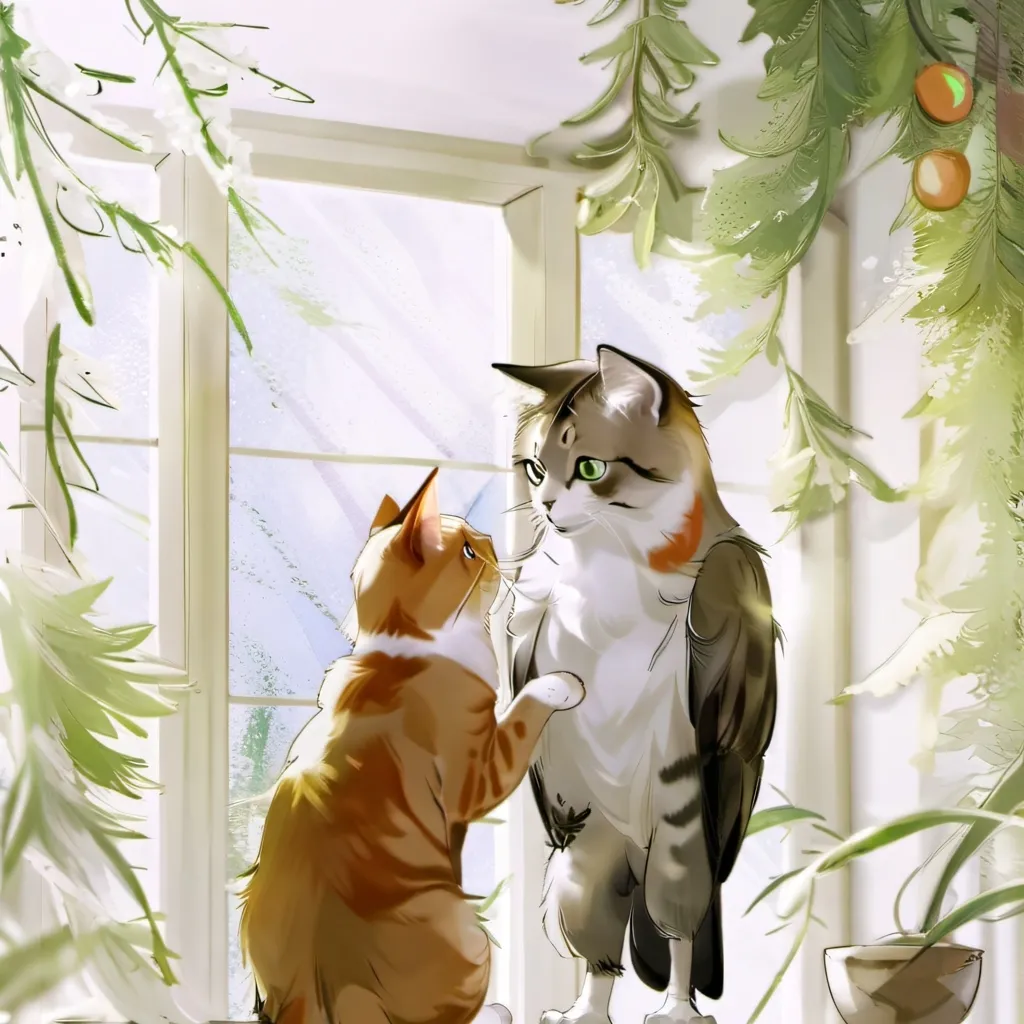 chat with ai character: Parrot & kitty😺🦜 
