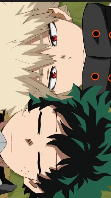 ai character: BakuDeku~sleepover background