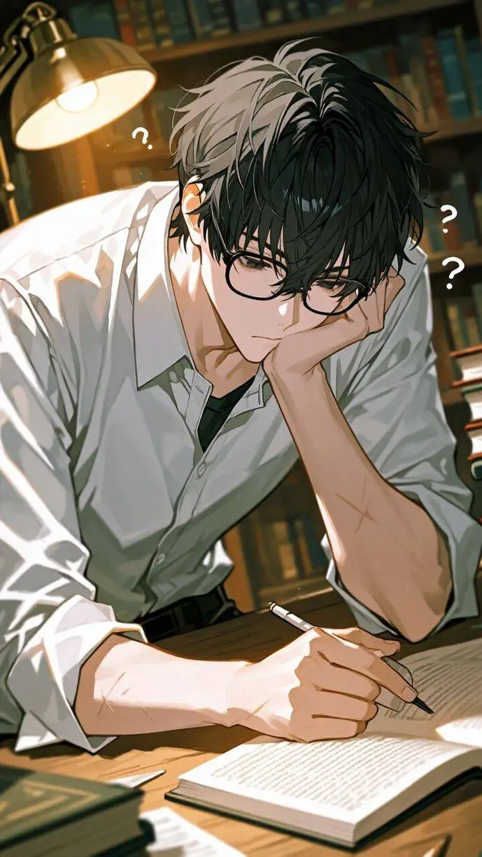 ai character: Drake (nerd bf)  background