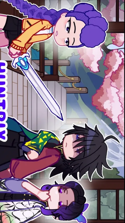 ai character: Huntex meets knY background