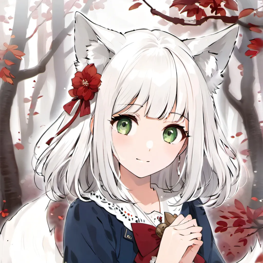 chat with ai character: Arctic fox girl