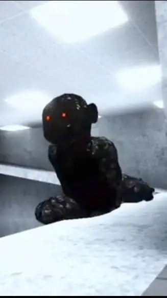 ai character: blackgoogoo  background