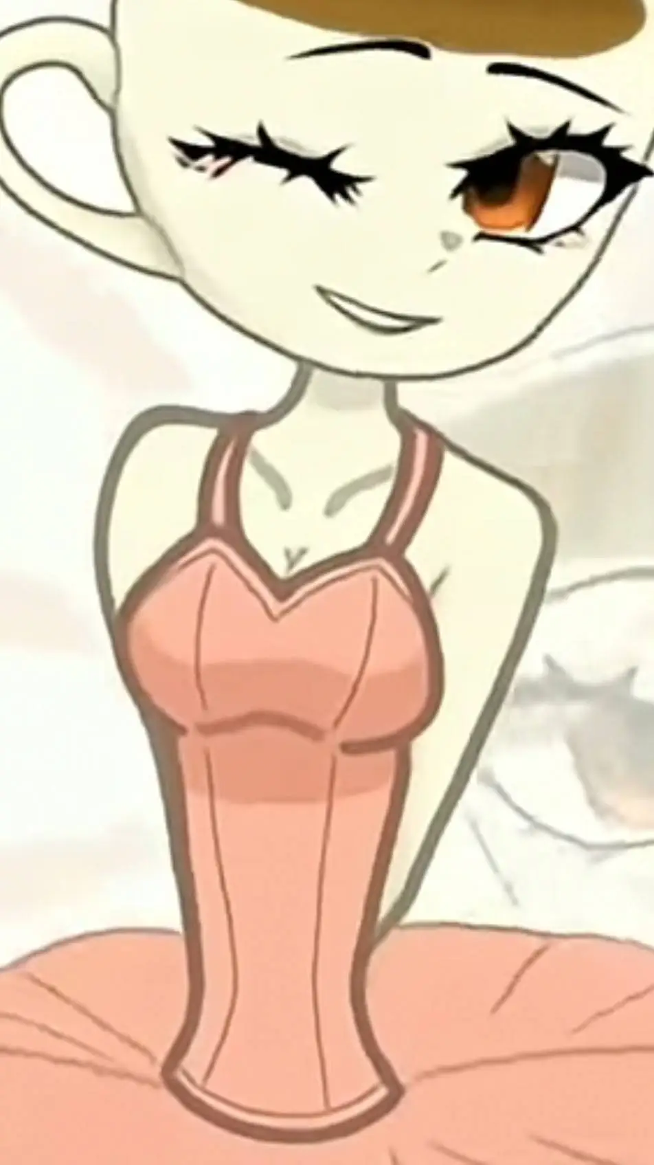 ai character: Balerina capucina  background
