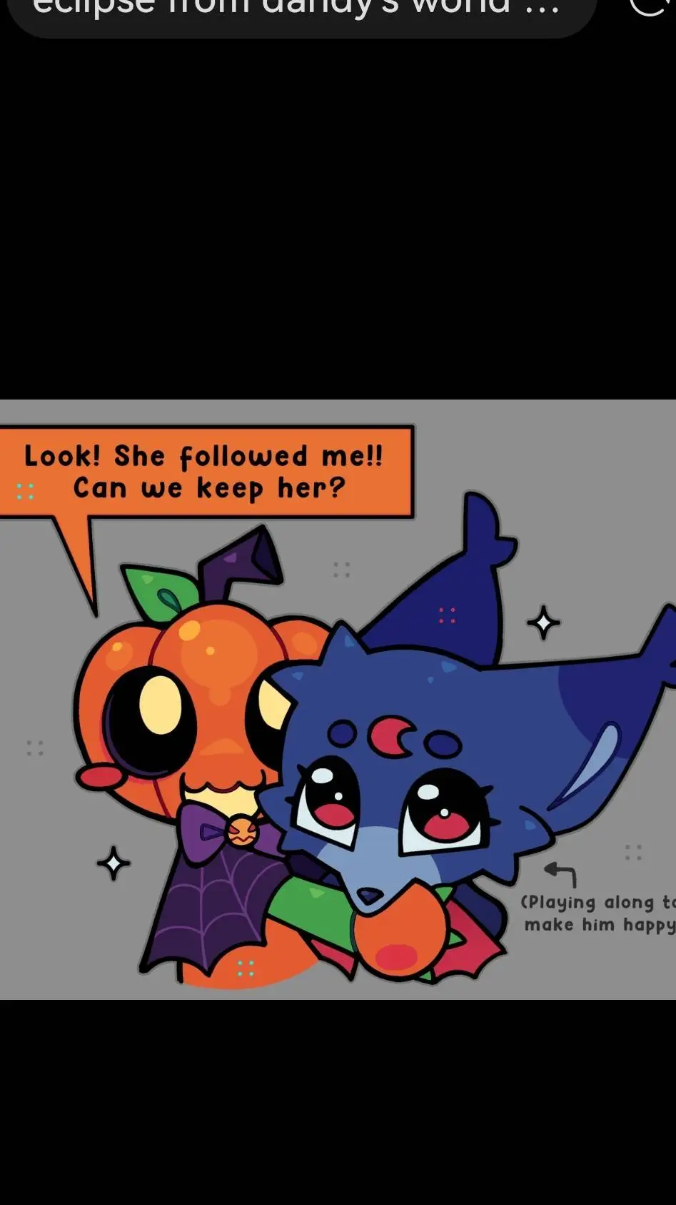 ai character: Gourdy and Eclipse background