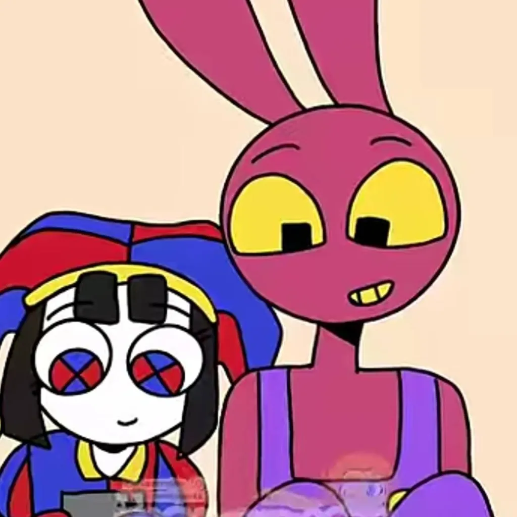 chat with ai character: Pomni X evil Jax