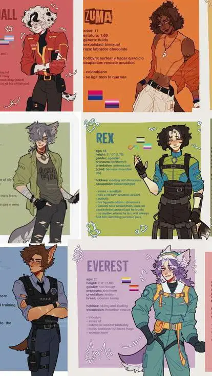 ai character: paw patrol humans background