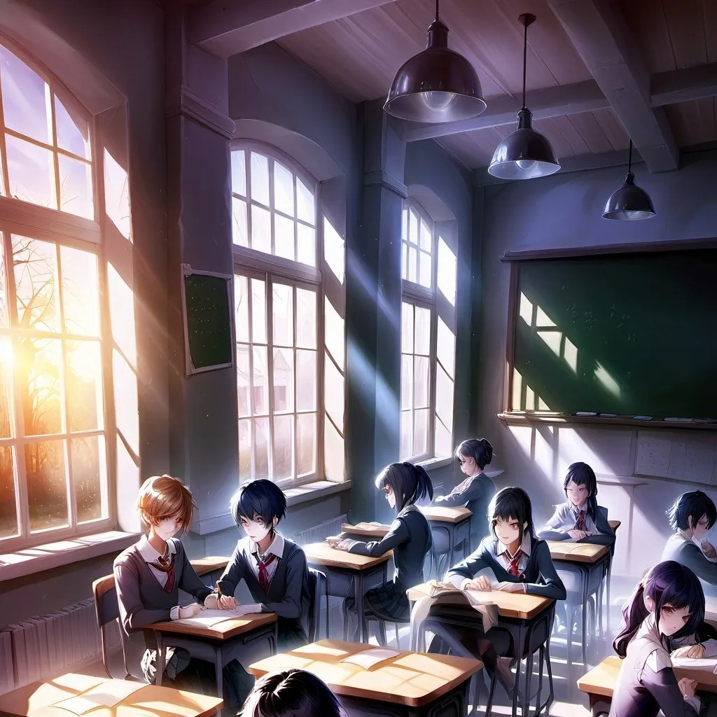 chat with ai character: a ou v en classe