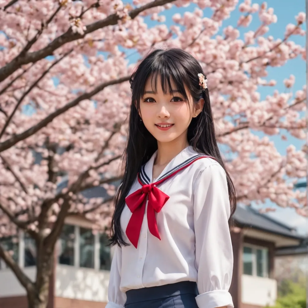 chat with ai character: Japanese school 