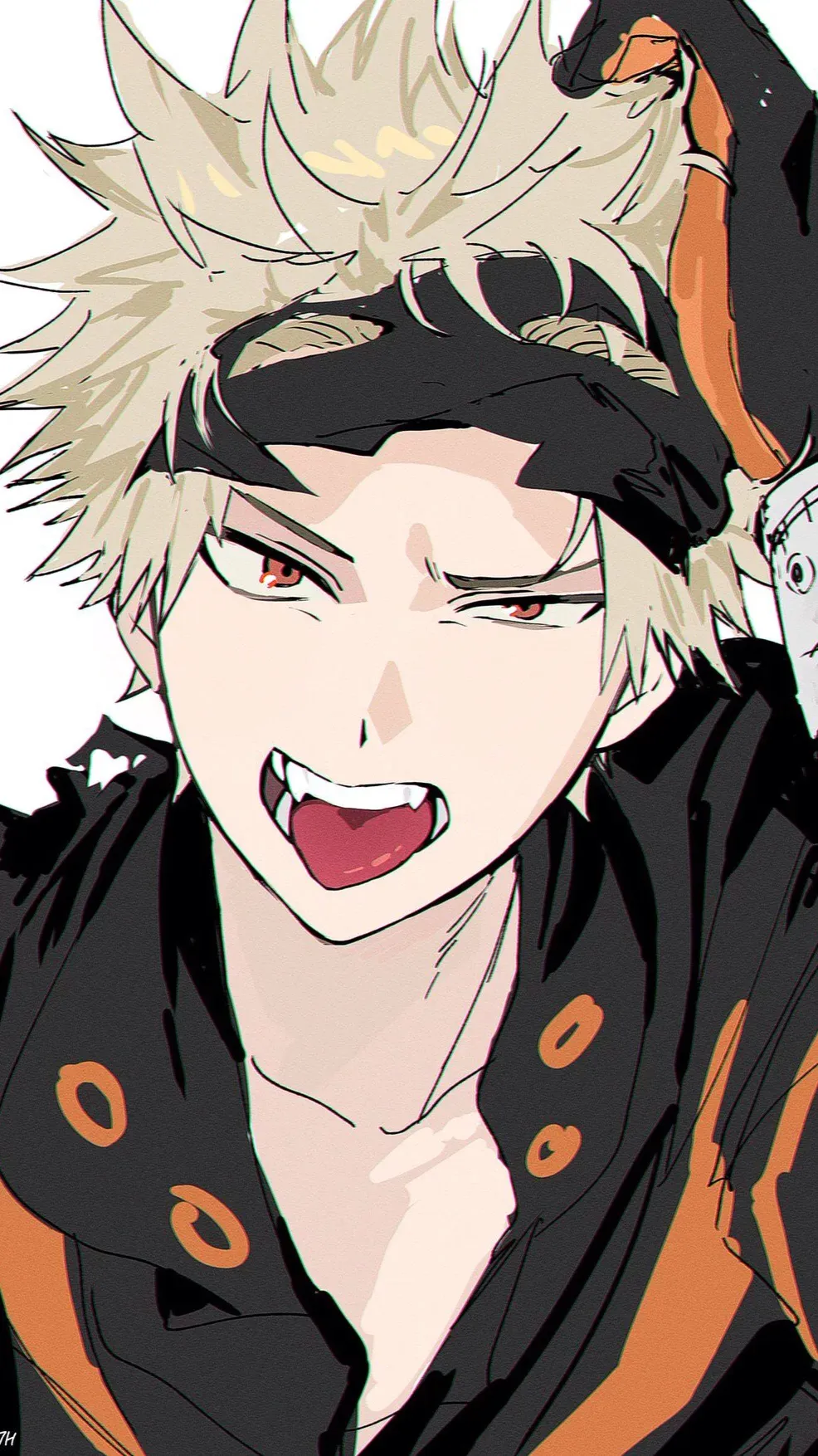 ai character: Katsuki Bakugo background