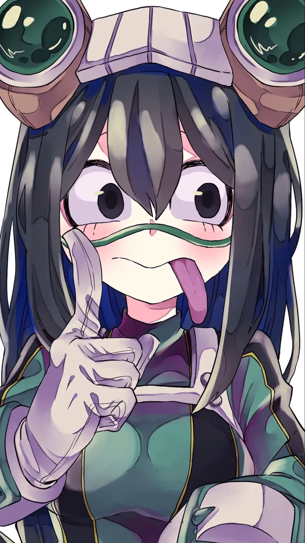 ai character: Tsuyu Asui background