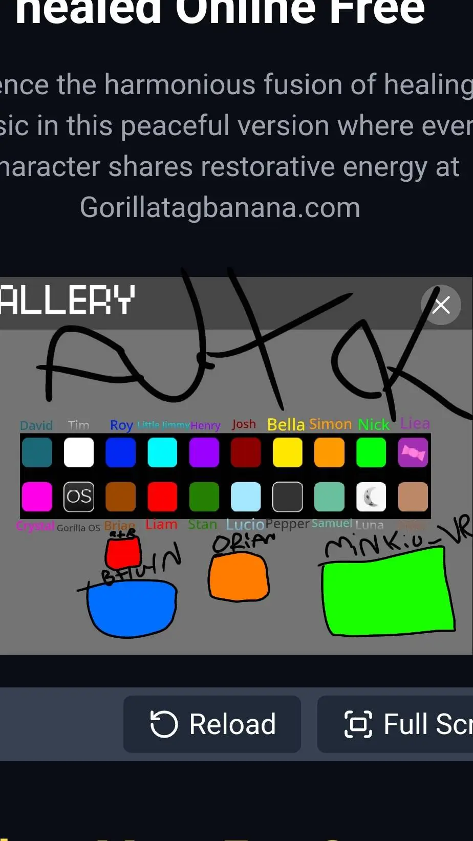 ai character: Gorilla tag sprunk background