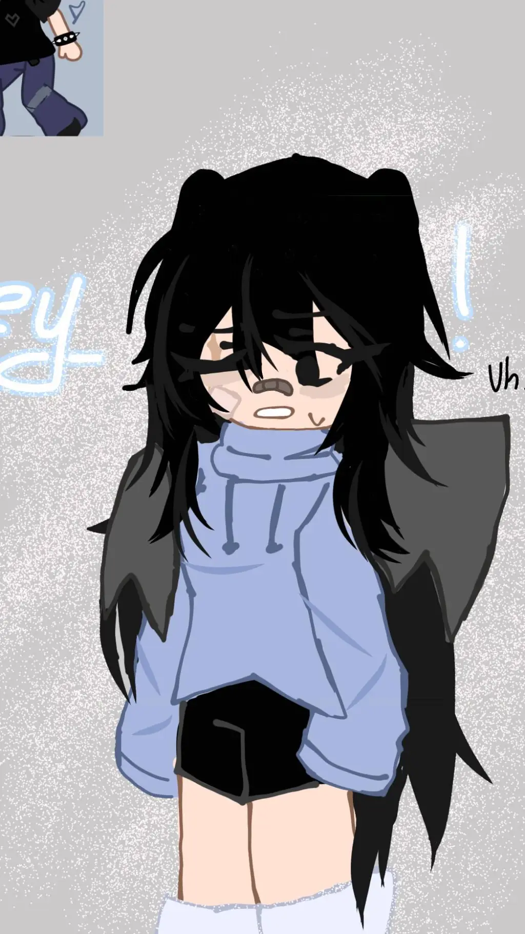 ai character: •☆zoey☆• background