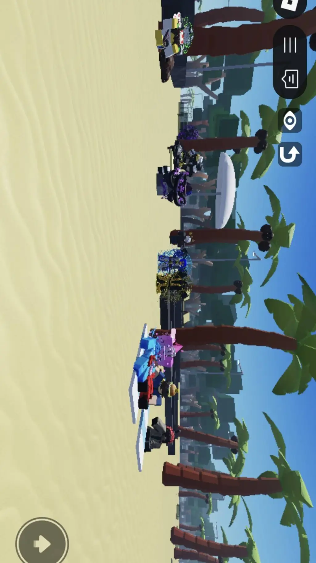 ai character: Forsaken in teh🏖 background