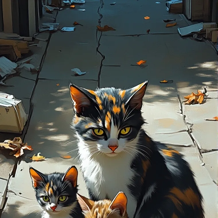 chat with ai character: mamá gata(negrita