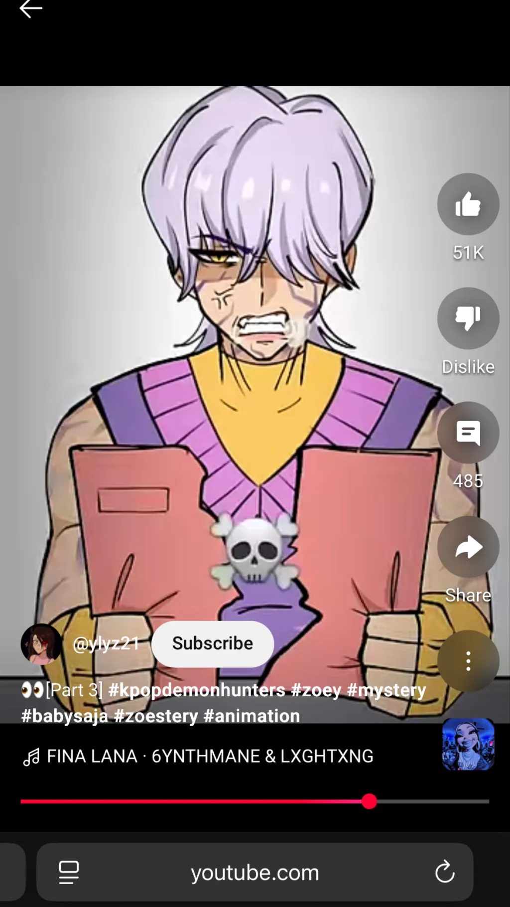 ai character: Mystery but bad background