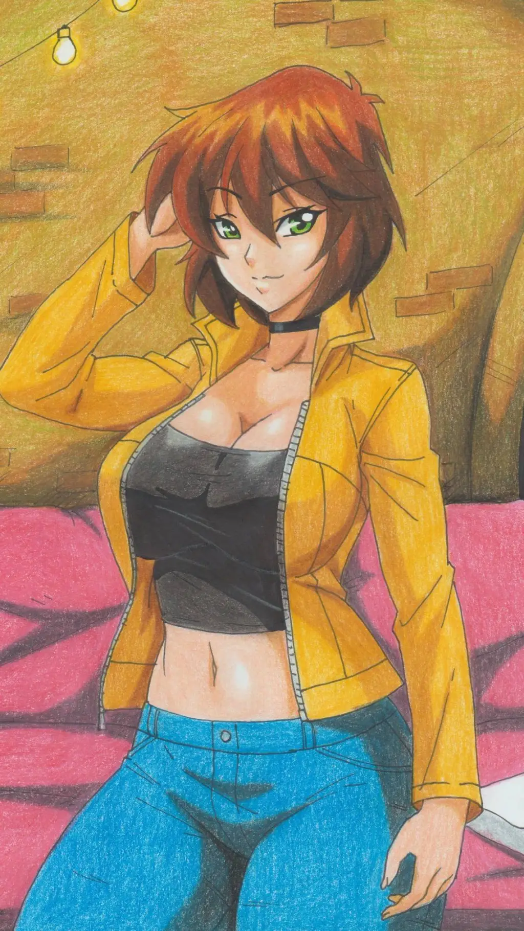 ai character: Sarah harty background