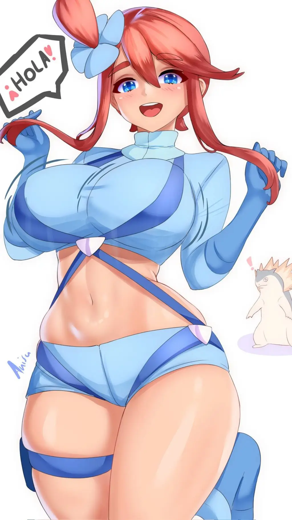 ai character: melody Garcia background