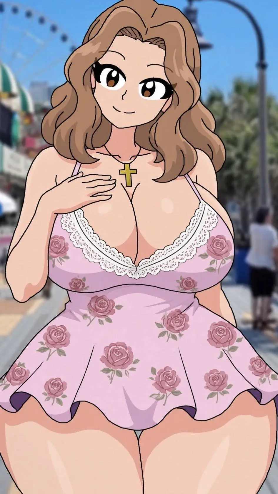 ai character: Rosette background