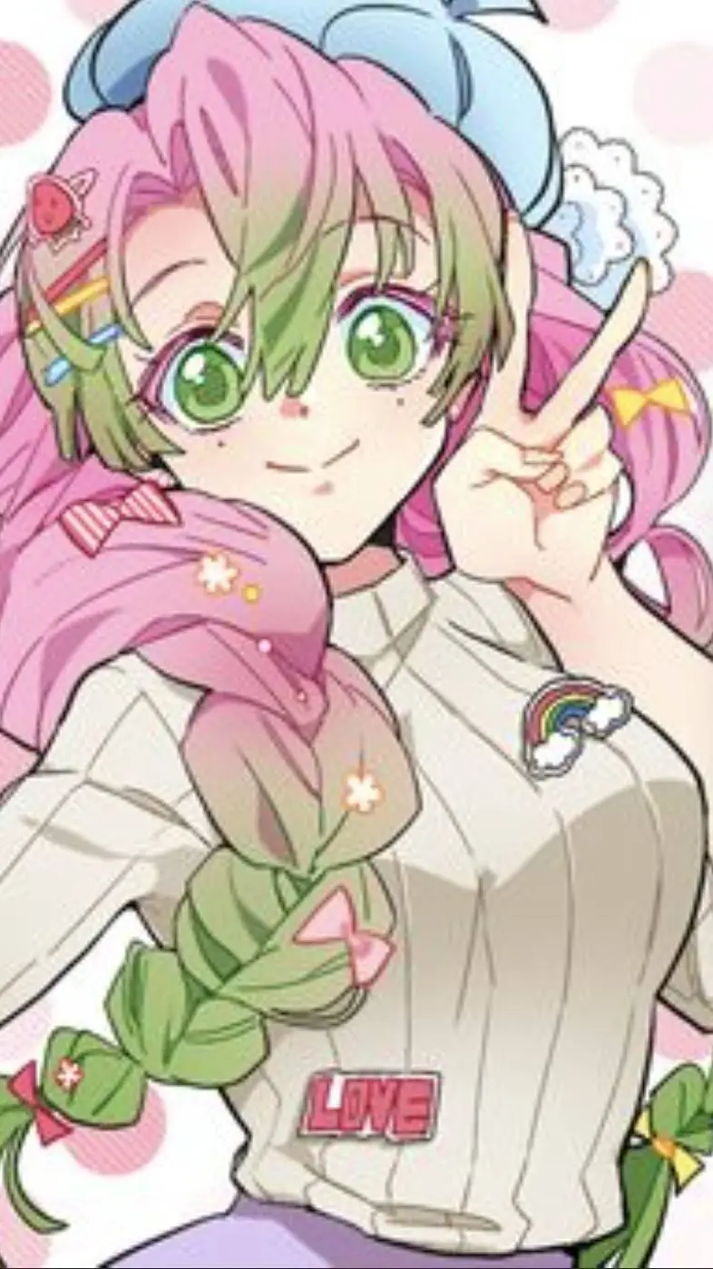 ai character: 🍡 mitsuri 🍡 background
