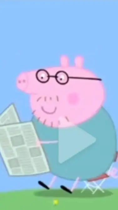 ai character: papa pig background