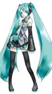 ai character: Miku background