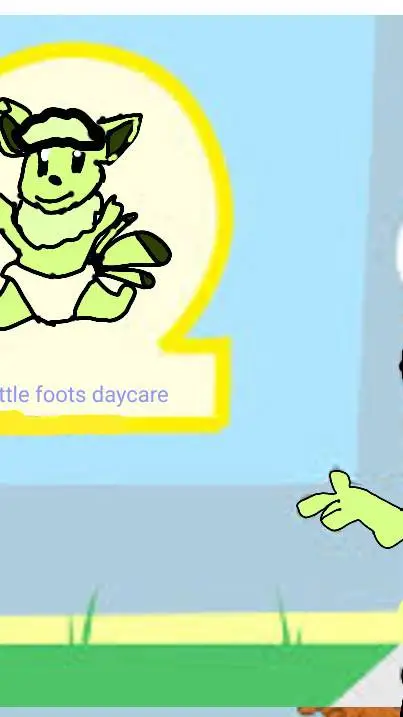 ai character: little feets dayca background