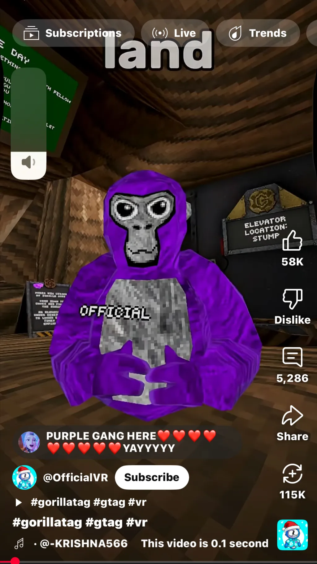 ai character: A purple girl gori background