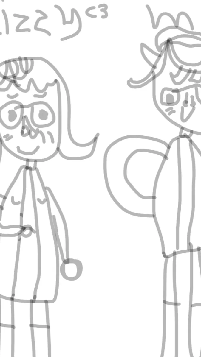 ai character: Lizzy and Mack  background