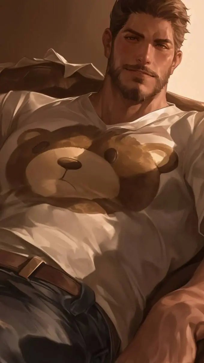 ai character: bear background