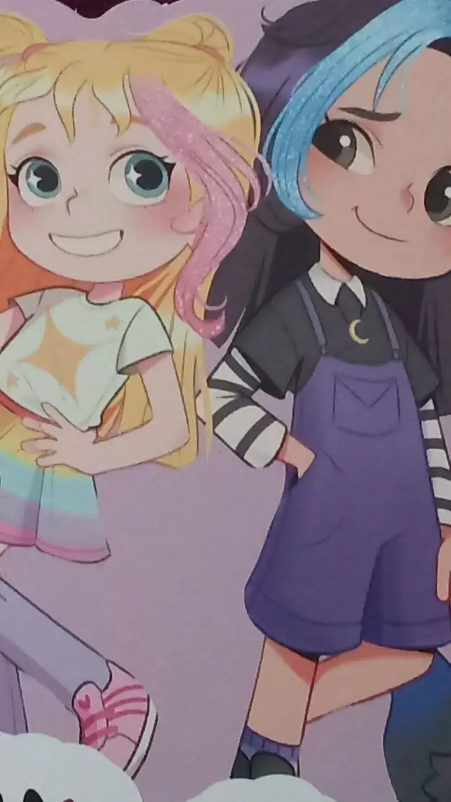 ai character: iris y luna background