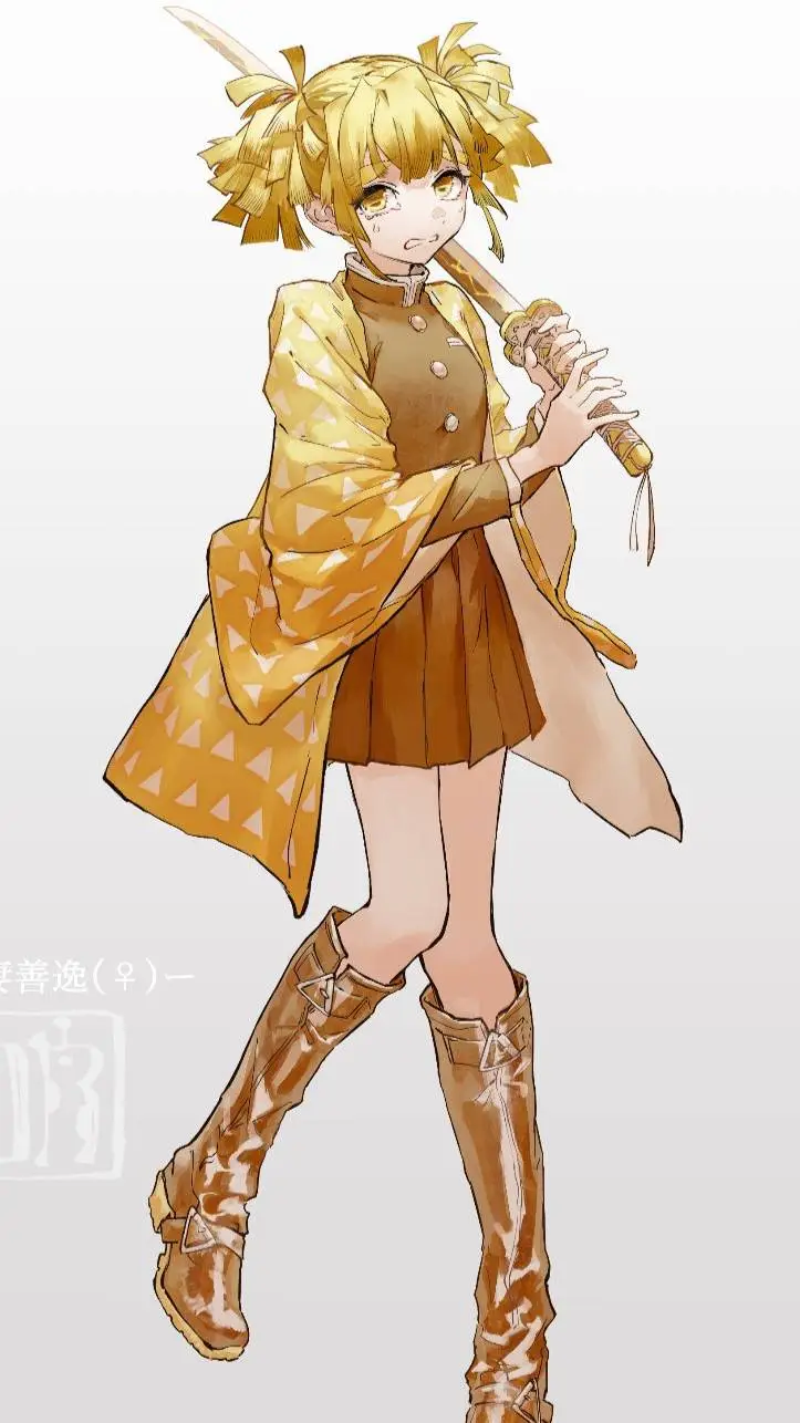 ai character: ⚡ Zenitsu Mujer? ⚡ background