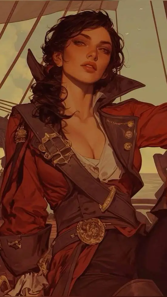 ai character: Cristina America  background