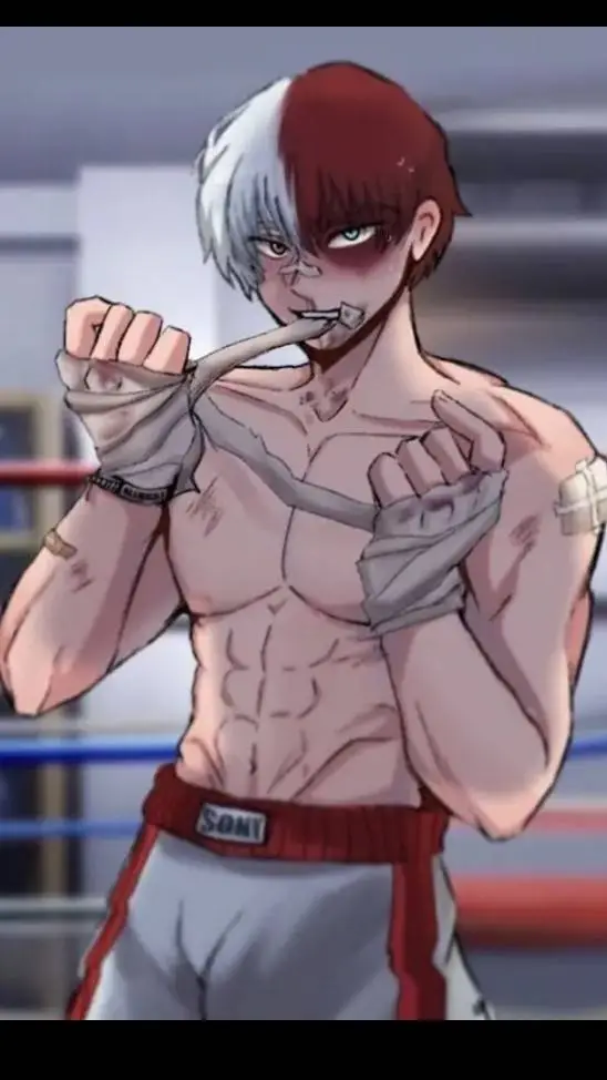 ai character: Shoto todoroki  background