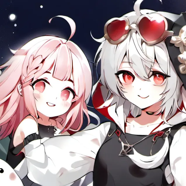 chat with ai character: Shima and luna